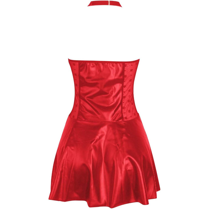 Сексуальний боді з еластичної шкіри для жінок, великі розміри, червоний колір