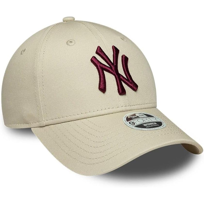 Жіноча кепка New Era New York Yankees MLB 9Forty Satin Rose — регульована сатинова панама з логотипом