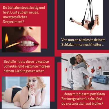 Шовкова гойдалка для закоханих HOT DREAMS® 2-в-1 для дверей та стелі – розкішна гойдалка для пар до 200 кг | М'яка, регульована, зручна | Гойдалка для сексу на дверях | Еротична гойдалка для дорослих (без кріплення)