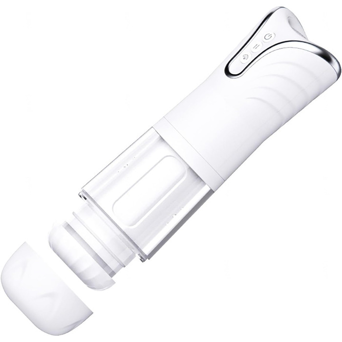 Мастубатор з телескопічною функцією, 3D силікон, для дорослих