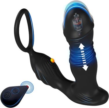 Масажер простати ChicLSQ: вібраційний анальний масажер з кільцем для чоловіків, 10 режимів