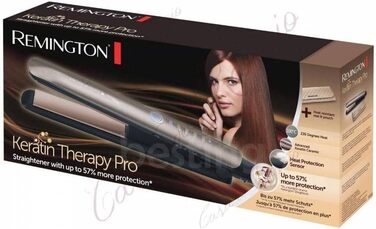 Випрямляч для волосся Remington Keratin Protect S8593 з керамічним покриттям, мигдальною олією та цифровим дисплеєм (160-230°C)