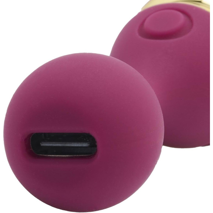 AMORELIE Flirt – Вібратор для пальців | Водонепроникний | З м'якого силікону, Червоний