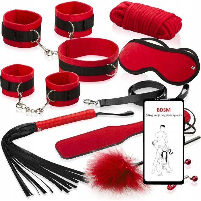BDSM-набір Ero-Bull, чорний, 10 предметів
