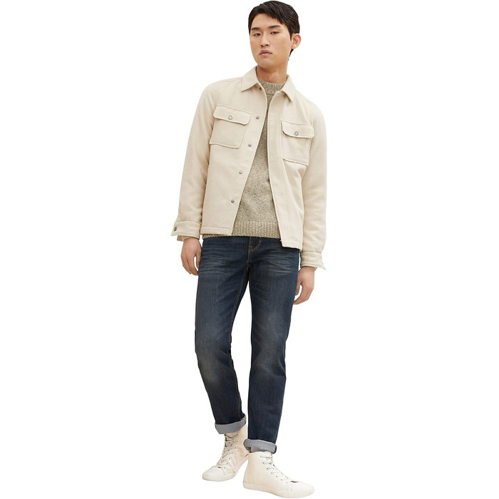 Чоловічі джинси Tom Tailor Marvin Straight, прямий крій, Mid Stone Wash Denim, розмір 34W/32L