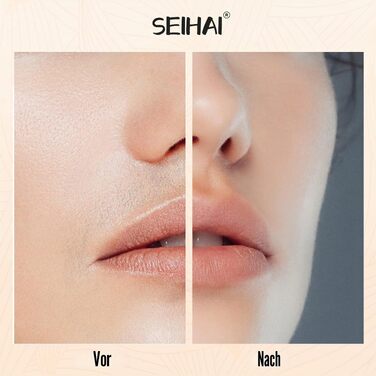 Епілятор для обличчя SEIHAI Deluxe 2024 — акумуляторний тример для жінок (верхня губа, підборіддя), золотий, 4 змінні насадки в комплекті