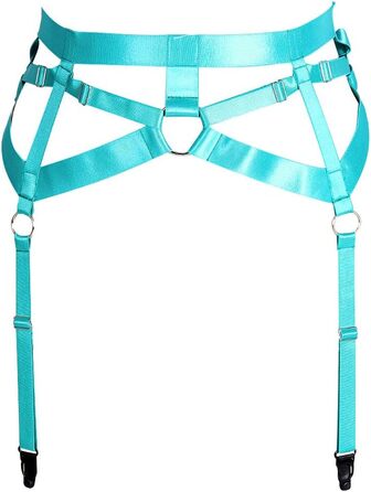 Жіночий корсет-накидка в стилі панк з 4 кліпсами, набір шнурів, шкарпетки Харадзюку, універсальний розмір, смарагдовий