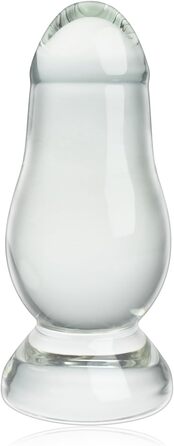 Анальний плагін з кришталю SOVO - масажер простати та G-точки, 14 см, 5.7 см (M)