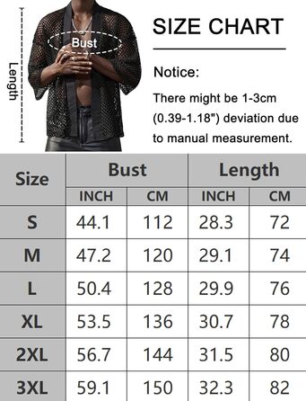 Чоловіча прозора блуза з довгим рукавом Panegy, мереживна сорочка, сітчаста, облягаюча, чорна, розмір L