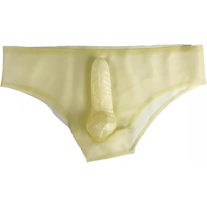 Шорти з латексу ALMYMM для чоловіків, БДСМ аксесуари, фетиш-костюм, прозорі, універсальний розмір (XL)