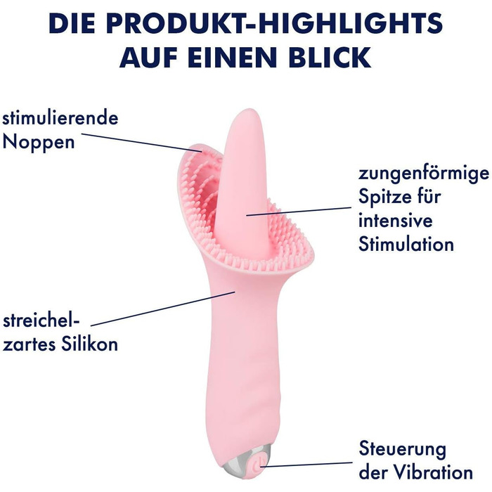 Вібратор EIS з язикоподібною насадкою | Перезаряджається | 10 програм | Водонепроникний (IPX7) | Для жінок | Зі змащенням | 14 см