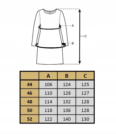 Трикотажна сукня міді для офісу FEMIMODA, розмір 44