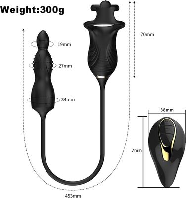 Масажер простати для чоловіків NAIXBTY з 10 режимами вібрації, кільцем для ануса та пультом дистанційного керування