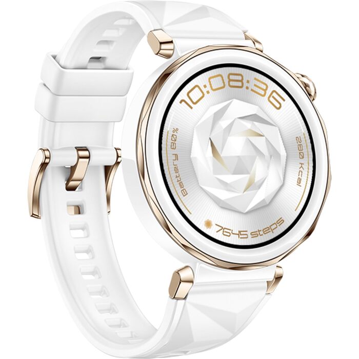 Смарт-годинник Huawei Watch GT 5 Pro 42mm білий: ЕКГ, GPS, моніторинг здоров'я, Bluetooth-дзвінки, до 14 днів автономності, для iOS та Android
