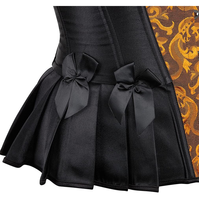 Жовтий корсет-корсет Grebrafan для жінок у готичному стилі для вечірок