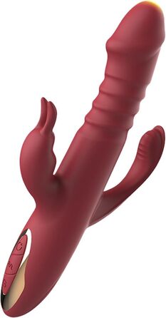 Вібратор PQKuss для жінок з кліторальною стимуляцією, анальний дildo, секс-іграшки 4 в 1, 30 режимів