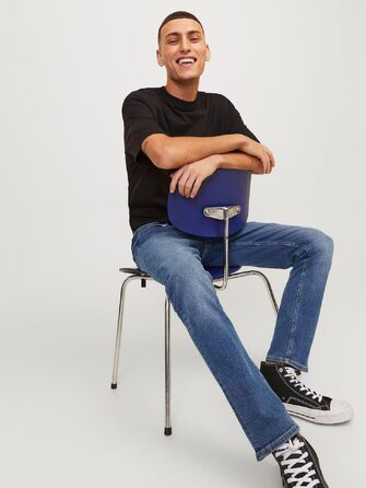 Чоловічі джинси Jack & Jones Jjiglenn Jjoriginal Blue Denim (36W/32L), сині