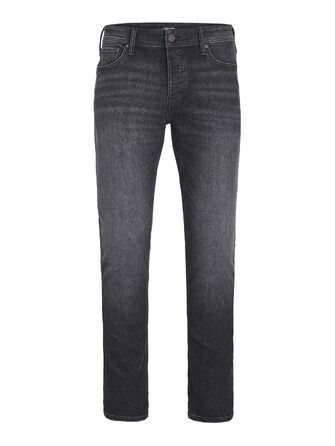 Чоловічі джинси Jack & Jones JJIMIKE Tapered Fit (завужені), великий розмір, чорний денім, 42W / 32L