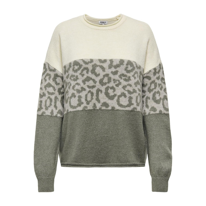 Жіночий в'язаний светр ONLY Whitecap Gray