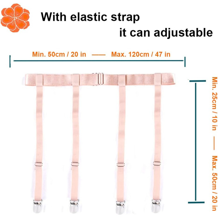 Чорний шкіряний ремінь на стегна з металевими кліпсами Aneliya Simplicity для панчіх, сексуальний дизайн