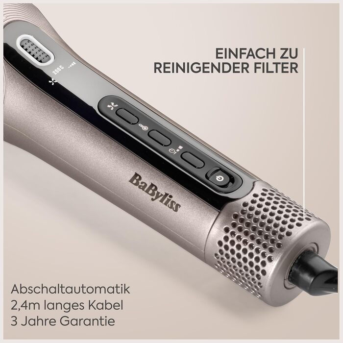 Автоматичний стайлер для завивки волосся BaByliss Curl Secret Lite C1031E, 25 мм, 5 температурних режимів до 210°C, чорний та рожеве золото