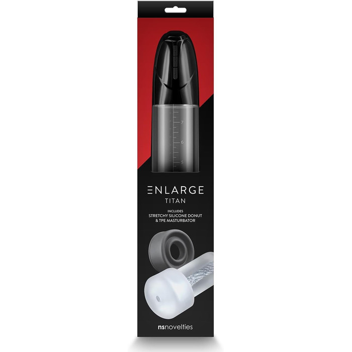 Насос для збільшення Viking від NS Novelties (Чорний, 30,0 x 7,1 x 7,1 см)