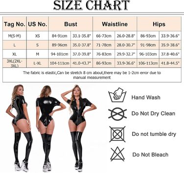 Сексуальний жіночий боді з ефектом мокрого блиску, лакована шкіра, блискавка, спідня білизна, ексклюзивна клубна мода, костюм (чорний, розмір 38-40)