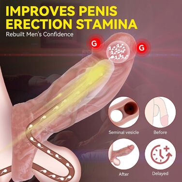 Мастурбатор для чоловіків, портативний, з повним покриттям, подовжувач пеніса, реалістична гума, кільце для пеніса, подовжує та збільшує