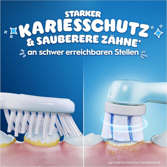 Електрична зубна щітка для дітей Oral-B iO Series 2 Stitch Blue, 3 режими чищення, рожева, з дорожнім футляром та 1 насадкою