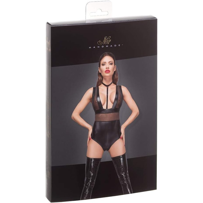 Тіло для вологого тіла 3 BRUJAS Velvet, чорний, розмір M