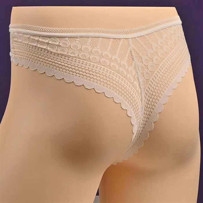 Боксери чоловічі 4 шт./уп. Сексуальні боксери великих розмірів з мереживом, блискучі, з бавовни, дихаючі, шовкові, прозорі труси G-String L (закритий чохол) Білий