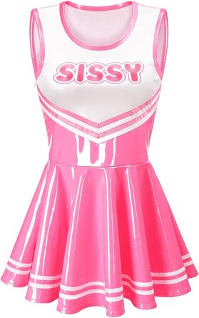 Комбінезон жіночий без рукавів з екошкіри, блискучий, обтислий, металік, рожевий, розмір L