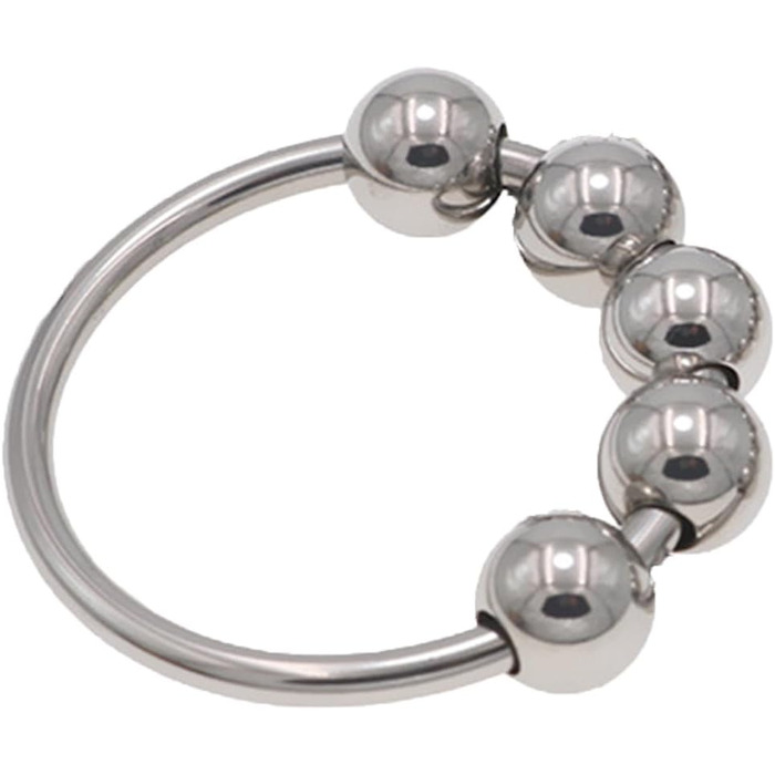 Набір з 6 сталевих кільців для пеніса з кульками, сталевий, для дорослих, секс-іграшка