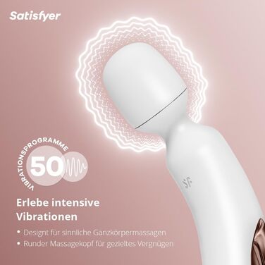 Масажер Satisfyer Wand-erland | Вібратор для жінок | 50 режимів, водонепроникний, преміум-силікон