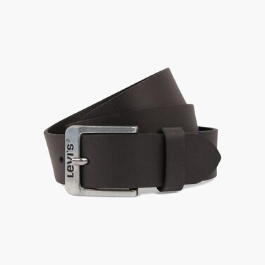 Чоловічий шкіряний ремінь Levi's Free Regular Black, 120 см