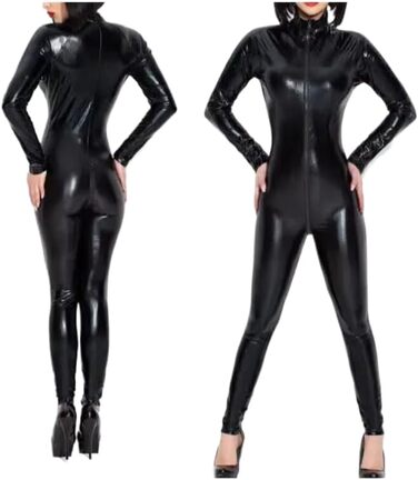 Латексний костюм-колготки Gaylop: чорний латекс, ручна робота, косплей, маскарад