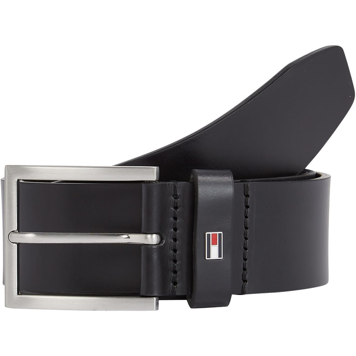 Чоловічий шкіряний ремінь Tommy Hilfiger Hampton 4.0 AM0AM08361, чорний, розмір 95