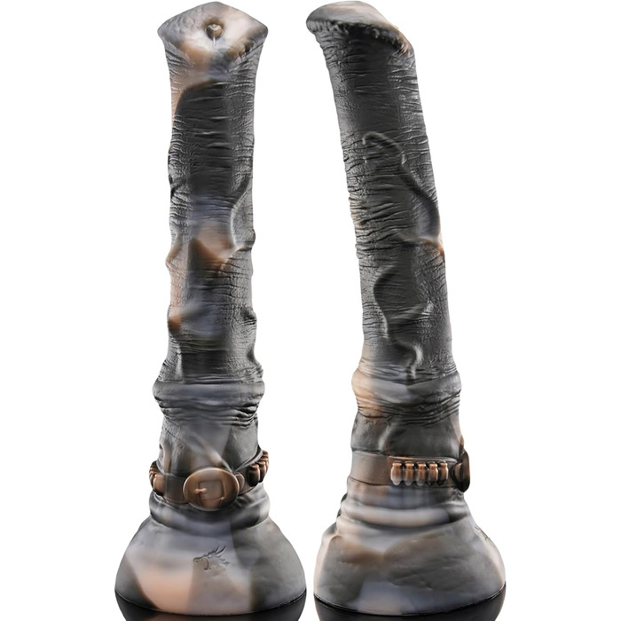 Анальний плагін Nothosaur HUNTER JACK 23.5 см - іграшки для пар, сталеві, Bounty Noir