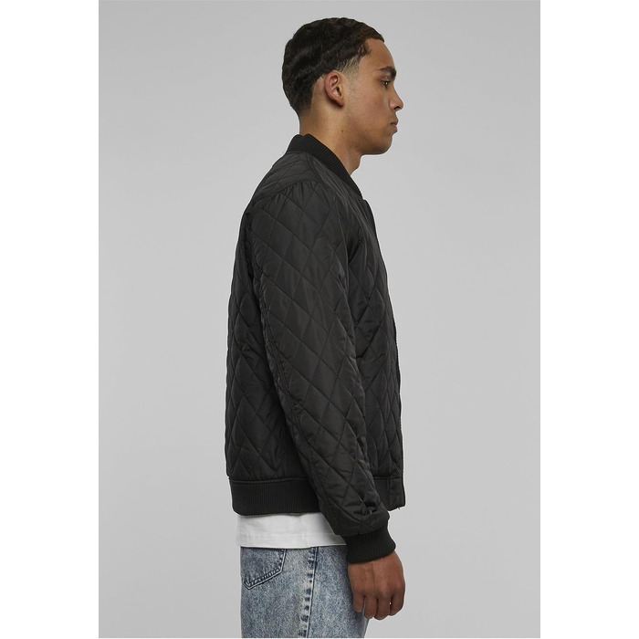 Чоловіча стібана куртка Urban Classics Diamond Quilt Jacket, великий розмір 4XL, чорна