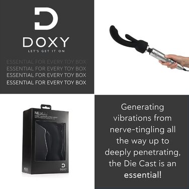 Насадка Doxy Rabbit для G-точки, чорний колір, 400 г