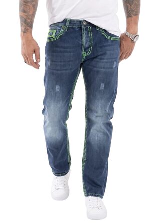 Чоловічі джинси Rock Creek Denim M33 з товстими швами, сині (31W / 32L, Rc-2271)