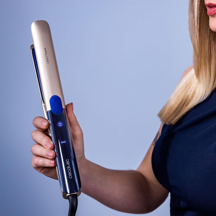 Професійний випрямляч для волосся Cecotec Lisse I-Twerk Pro: інфрачервона технологія, вібруючі керамічні пластини з турмаліновим покриттям, 160-230°C