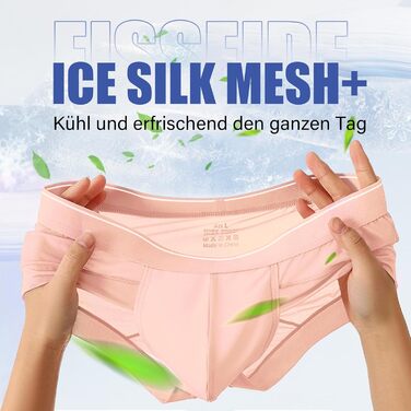 Сліпекс чоловічі труси PHOLEEY з мікрофібри, без шва, дихаючі, м'які, 3 шт. у наборі, XXL, сіро-блакитний/світло-фіолетовий/рожевий