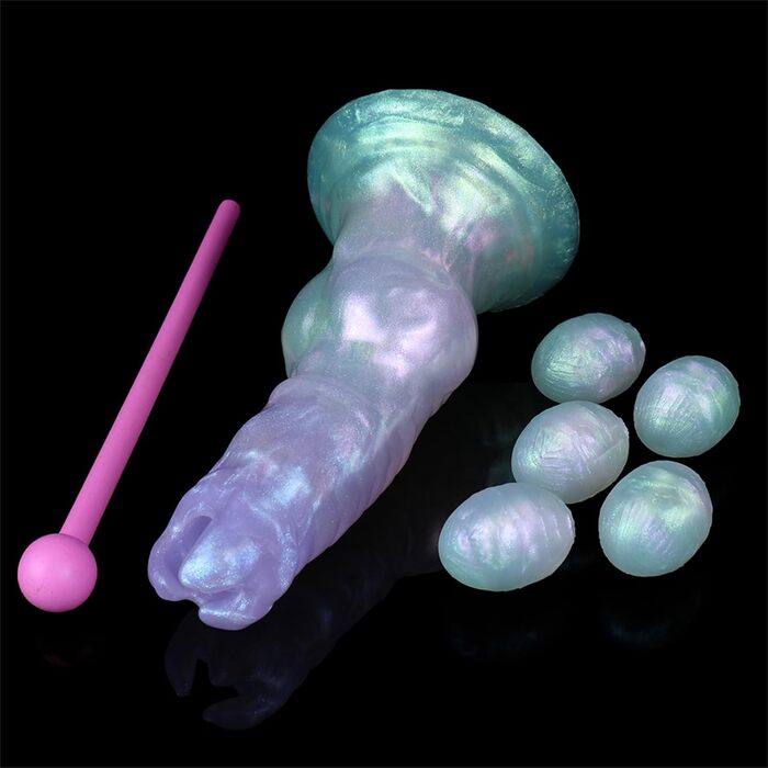 Анальний дилдо Axcroo з 5 кульками - анальний плаг, дилататор, іграшка для секса