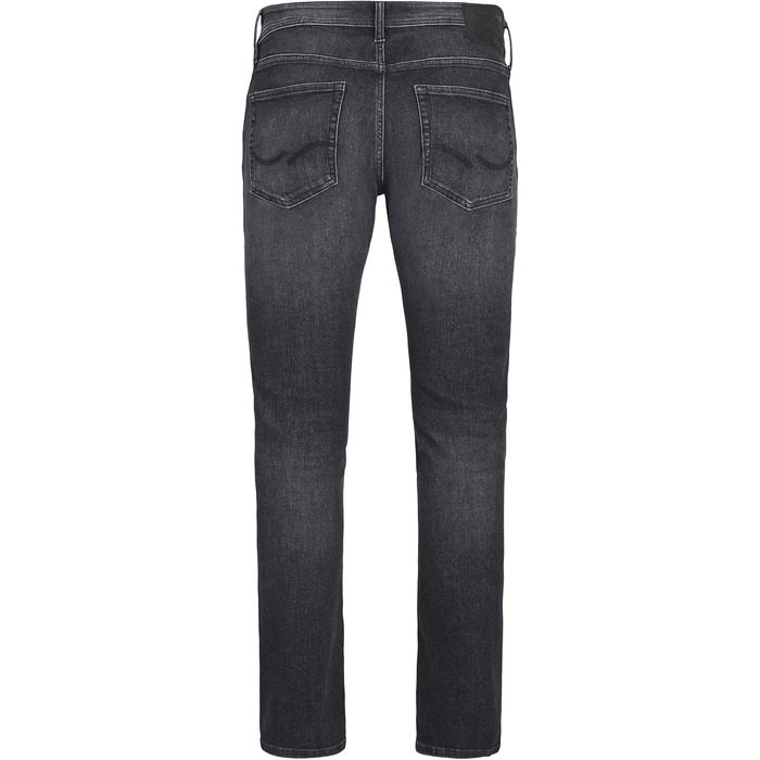 Чоловічі джинси Jack & Jones JJIMIKE Tapered Fit (завужені), великий розмір, чорний денім, 42W / 32L