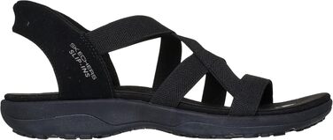 Жіночі сандалії Skechers Reggae Slim Stretch Flex Hands Free Slip-Ins, чорні, розмір 39 EU