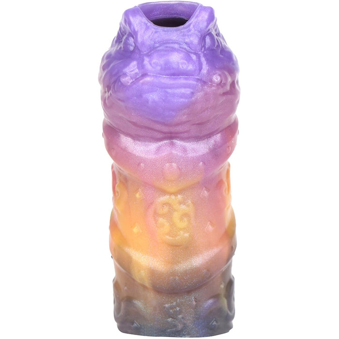 Секс-іграшка для чоловіків: силіконовий гінзент з кільцем для яєчок та відкритим наконечником для збільшення статевого члена та підтримки ерекції