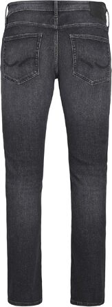 Чоловічі джинси Jack & Jones JJIMIKE Tapered Fit (завужені), великий розмір, чорний денім, 42W / 32L