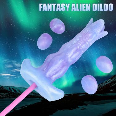 Jixaxe SM Фантазія Інопланетний Ділдо Овопозитор з 5 Силіконовими Монстрами Ділдо Анальний Плагін, Стимулятори G-точки, Простати, для жінок, чоловіків, пар
