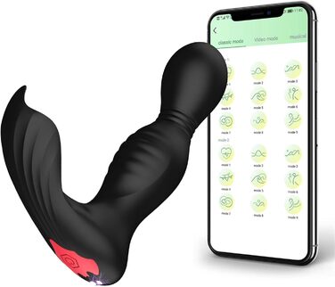 Вібратор для жінок G-Spot, 7 режимів, вібратор для клітора, анальний дildo для пар, чорний